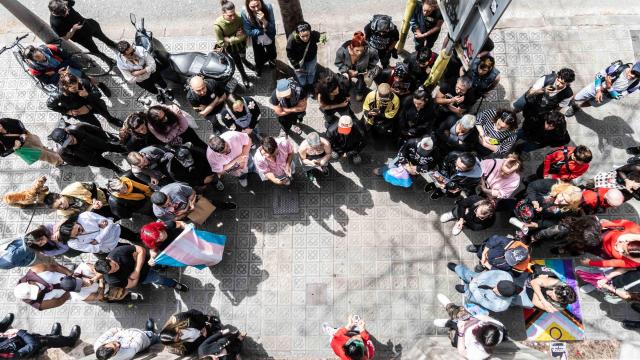 Manifestación en Barcelona por el asesinato de Sara Millerey
