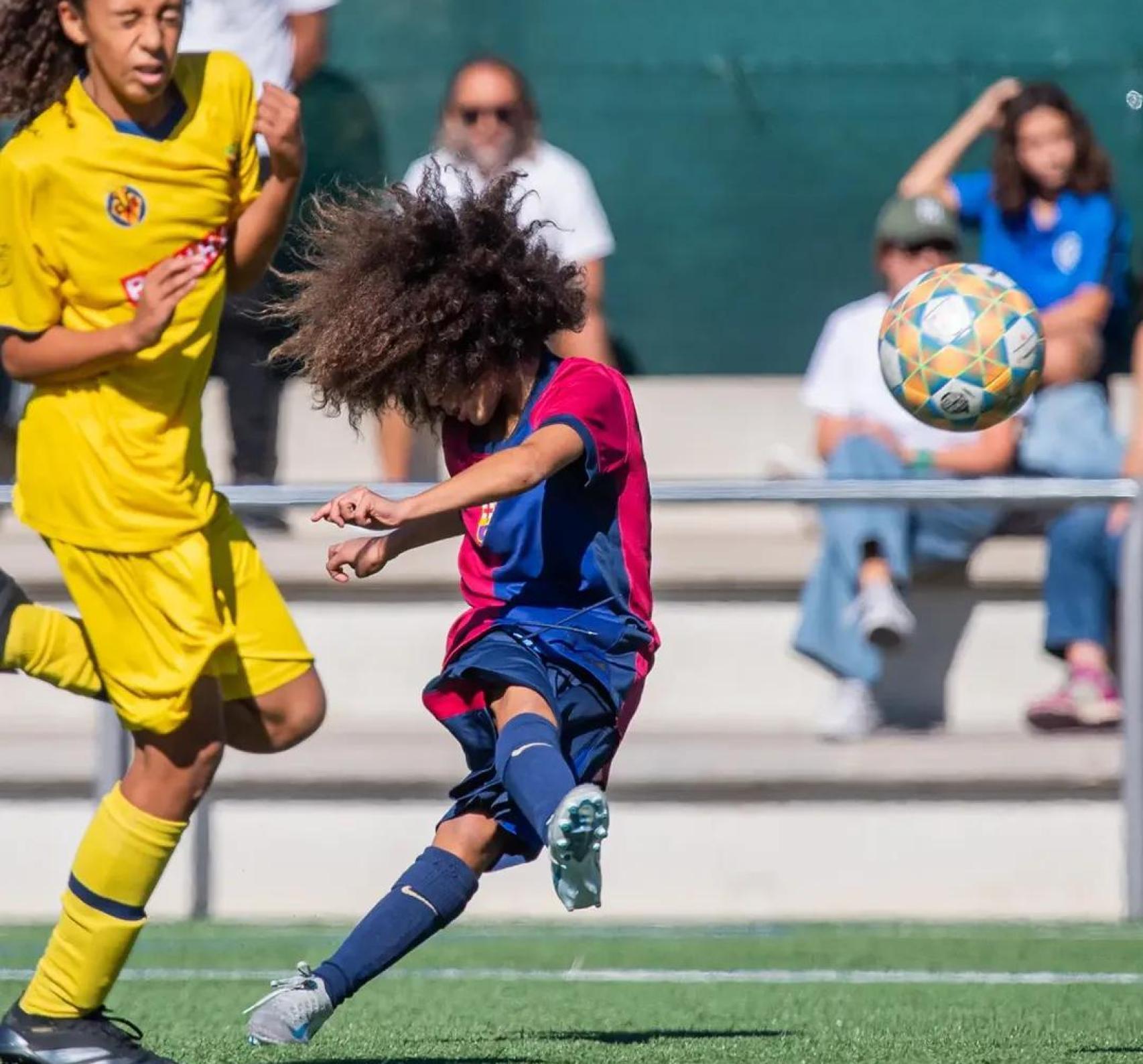 Adam Qaroual, futbolista infantil de la Masía del Barça