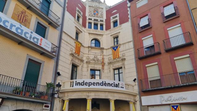Fachada del Ayuntamiento de Berga, en una imagen de 2022