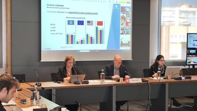 Momento del encuentro de la comisión de Internacionalización y Relaciones con la Unión Europea del Consell General de Cambres de Cataluña