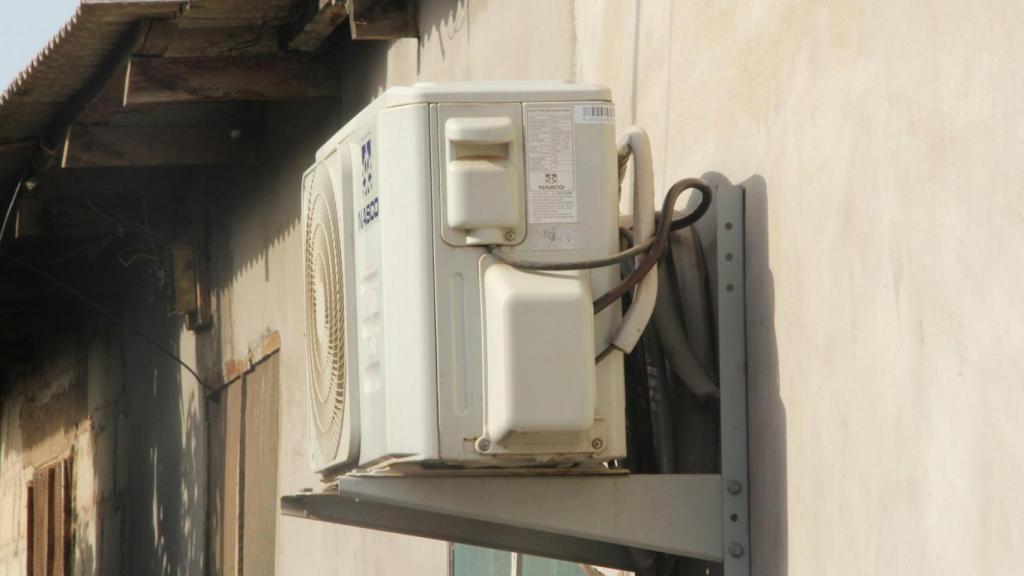 Unidad experior de un aire acondicionado de tipo split