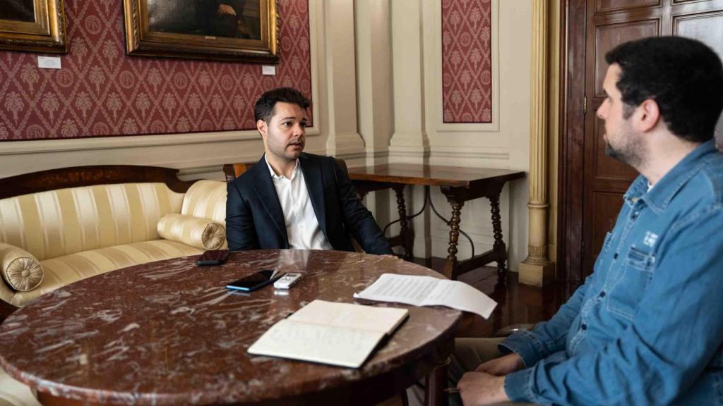 Imagen de la entrevista al dirigente de Foment del Treball