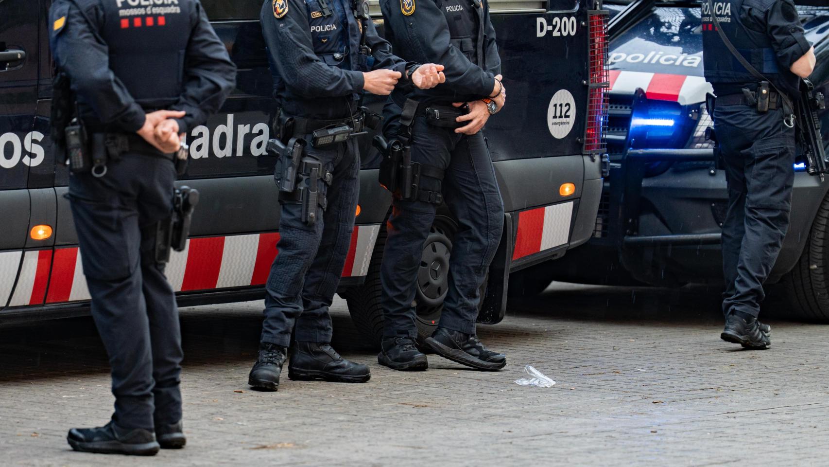 Agentes de la ARRO de los Mossos d'Esquadra en un operativo anterior en Mataró 