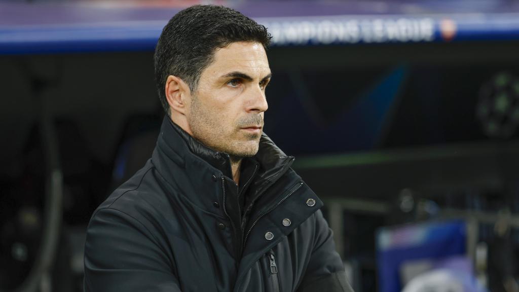 Mikel Arteta, durante la victoria del Arsenal en el Santiago Bernabéu