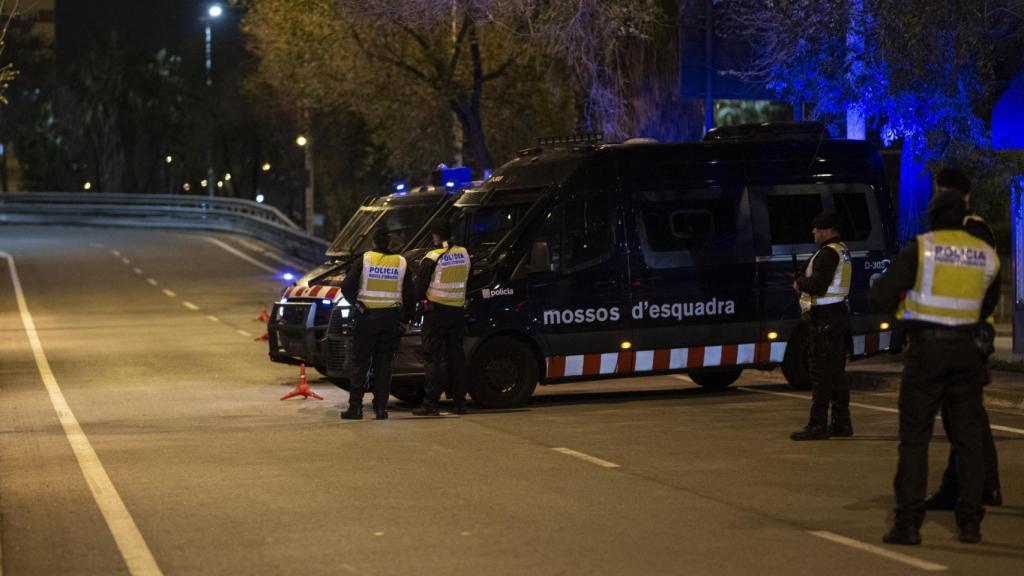Un control policial de los Mossos d'Esquadra, en archivo
