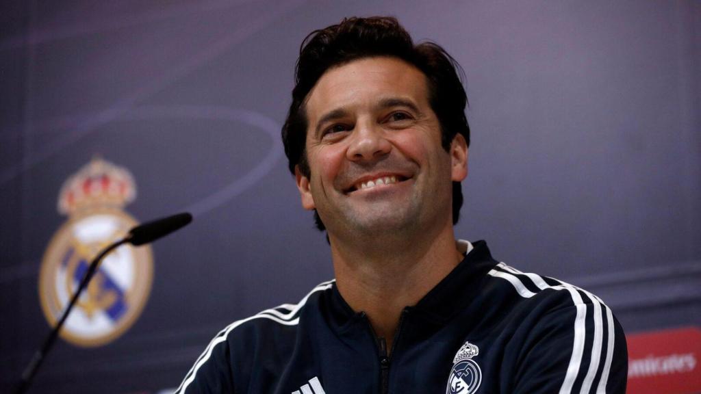 Santiago Solari, durant la seva etapa com a entrenador del Reial Madrid