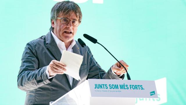 Imagen de archivo de Carles Puigdemont en un acto de Junts
