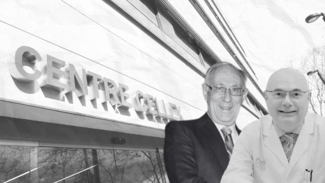 Jordi Segarra (izq.) y Josep Tabernero (d), dos de los tres investigados por el presunto desfalco de la fundación Cellex