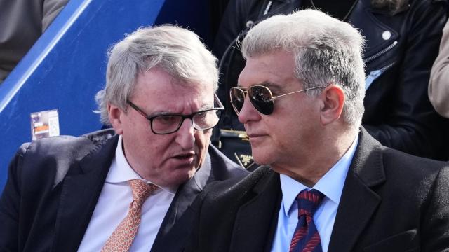 Santi Nolla y Joan Laporta, en el Trofeo Conde de Godó