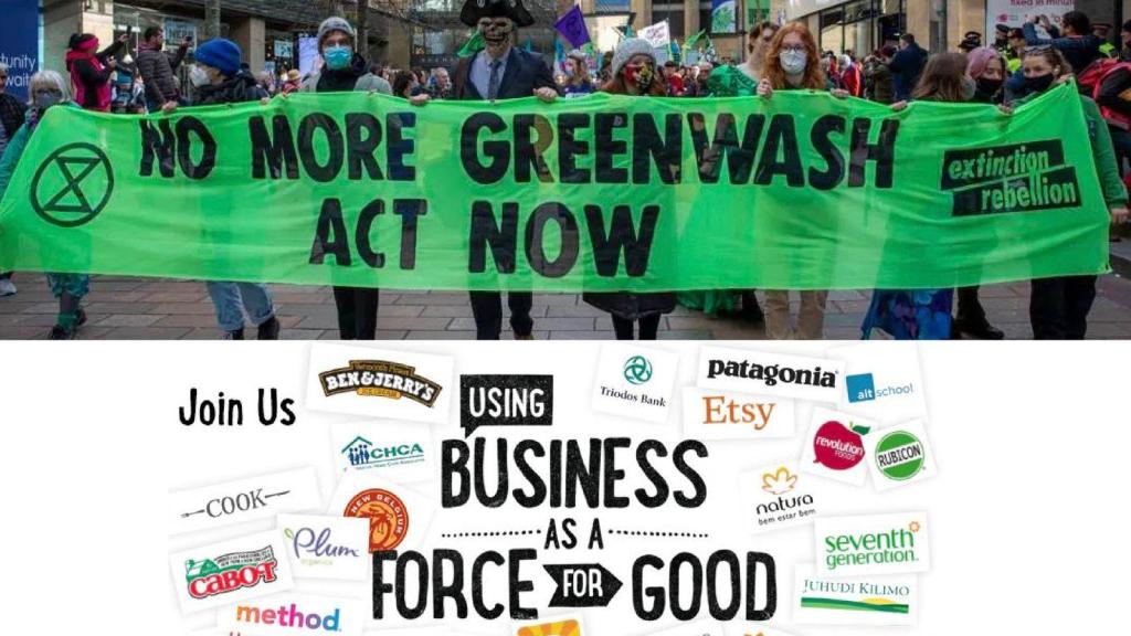 Protesta contra el 'greenwashing'