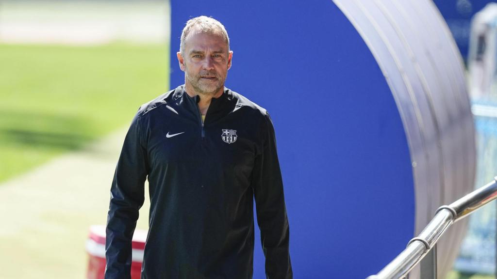 Hansi Flick, el día antes del Barça-Mallorca