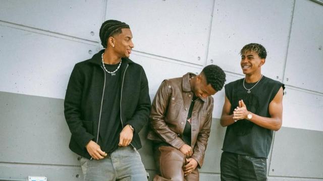 Ansu Fati, Balde y Lamine posan en su Instagram