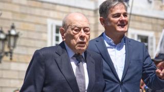 Imagen de archivo de Jordi Pujol, junto a su hijo Oriol Pujol Ferrusola