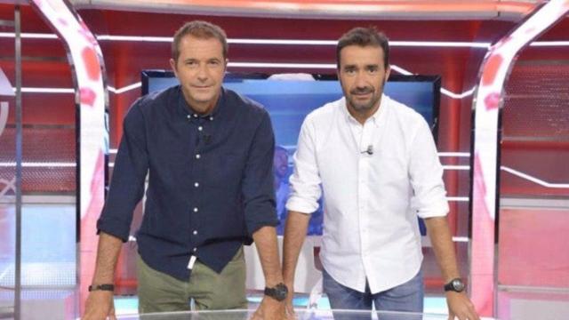 Manu Carreño y Juanma Castaño, durante su etapa en el programa 'Deportes Cuatro'