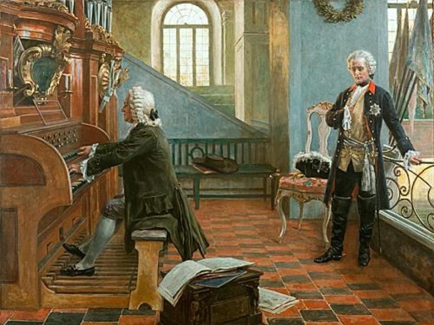 Bach toca el órgano para Federico El Grande