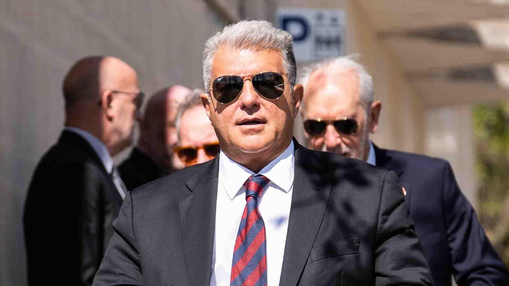 El presidente del FC Barcelona, Joan Laporta