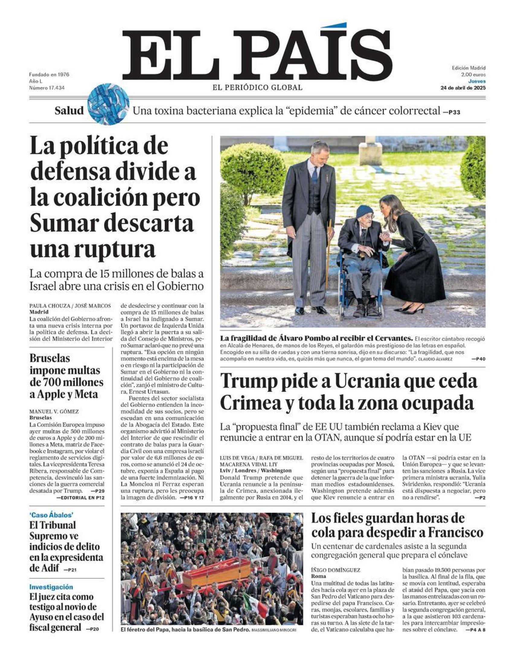 Portada El País