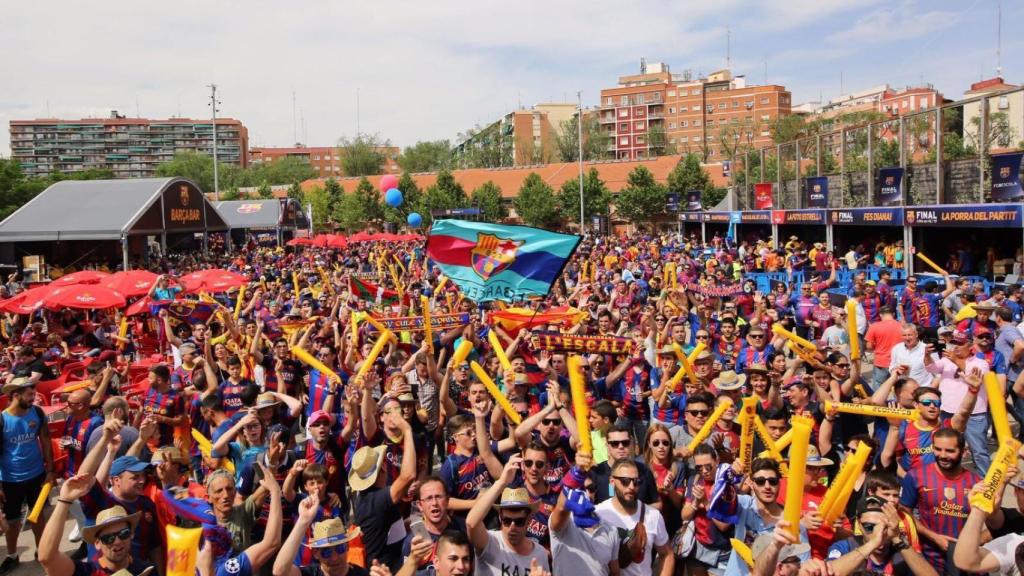 Fan Zone del Barça en la final de la Copa del Rey de 2011