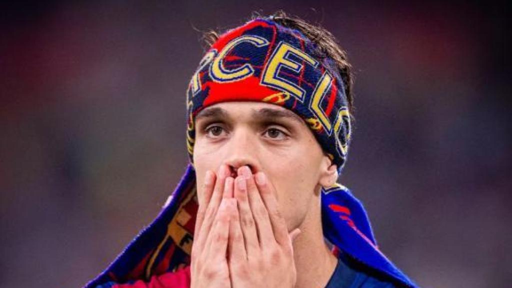 Héctor Fort, feliz con la victoria del Barça en la final de la Copa del Rey