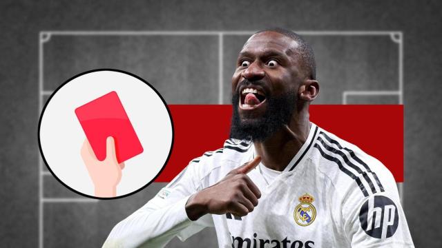 Tarjeta roja para Antonio Rudiger en la final de la Copa del Rey