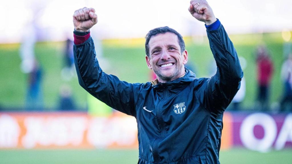 Juliano Belletti celebra el pase a la final de la Youth League