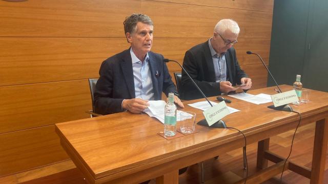 Imagen conjunta de Jaume Guardiola y Miquel Nadal, presidente y director general del Círculo de Economía