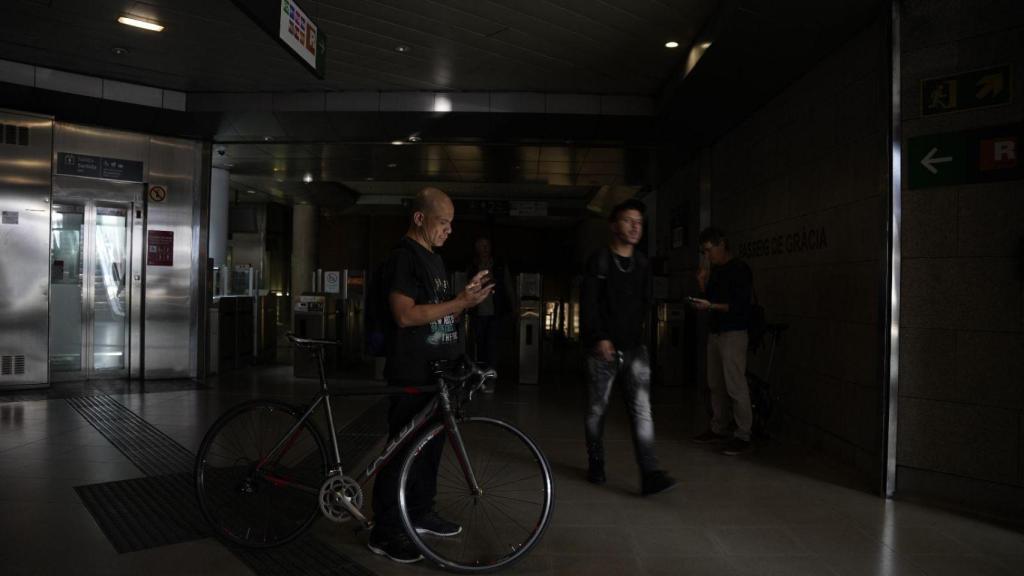 Apagón en una estación de Renfe en Barcelona