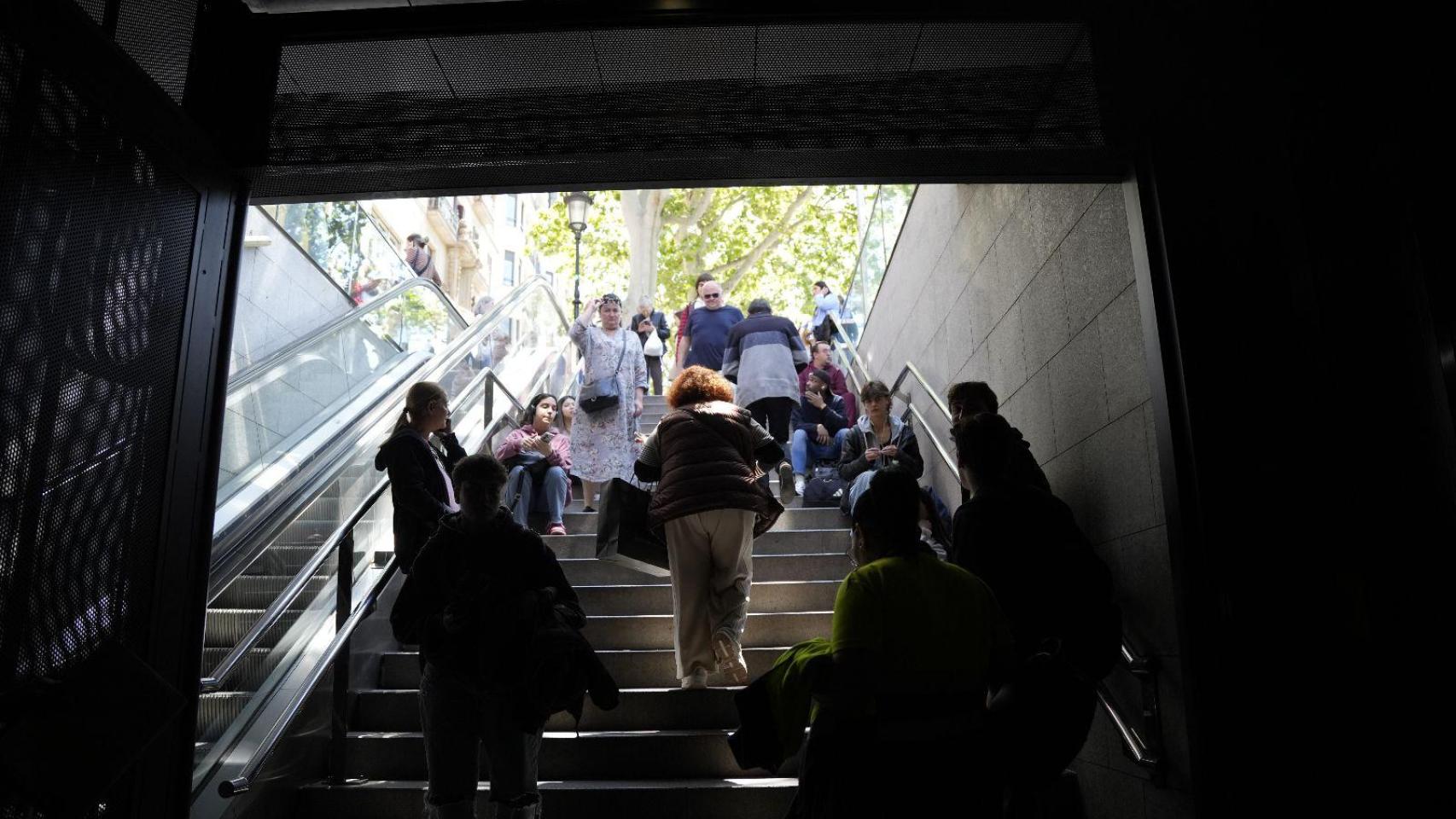 Imágenes del apagón en Barcelona