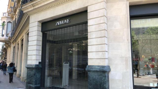 Zara Home en Barcelona, cerrado por el apagón