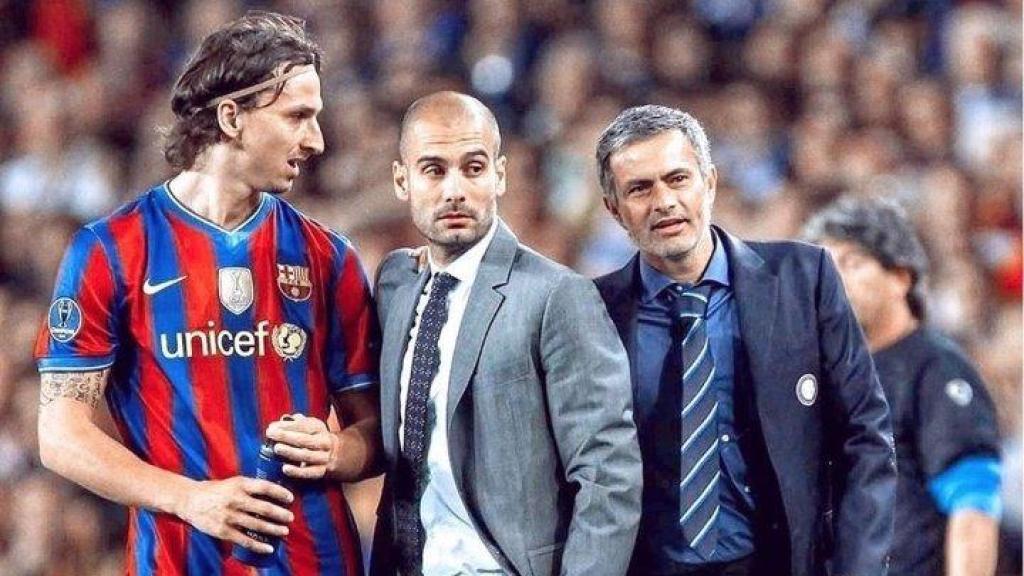 Ibrahimovic, Guardiola y Mourinho en la noche de los aspersores