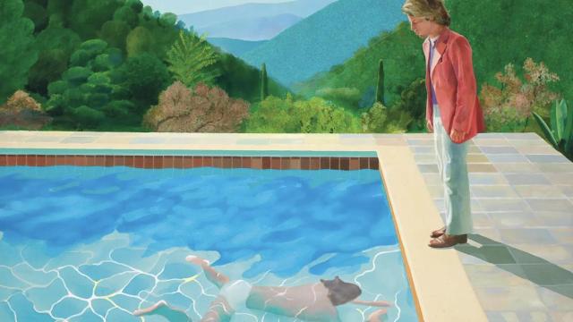 'Portrait of an Artist. Pool with Two  Figures', (1972)