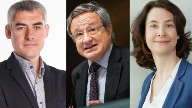 Daniel Tuges, Rafael Villaseca y Estelle Brachlianoff