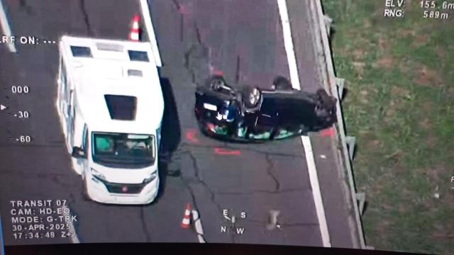Un accidente en la AP-7 en Castellet i la Gornal (Barcelona) genera 15,5 km de retención