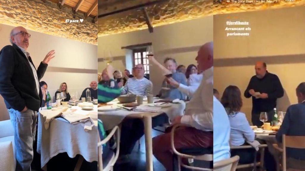 El grupete, en el comedor de Asador Extebarri, tercer mejor restaurante del mundo