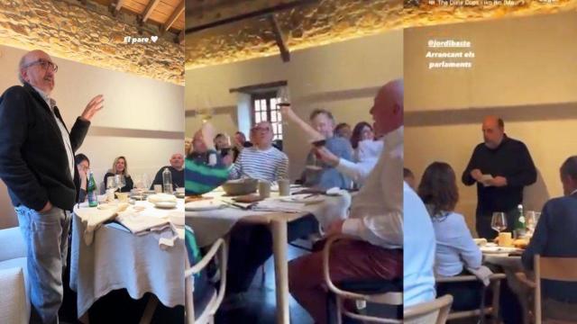 El grupete, en el comedor de Asador Extebarri, tercer mejor restaurante del mundo