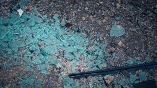 Restos de un coche tras un accidente de tráfico en Cataluña