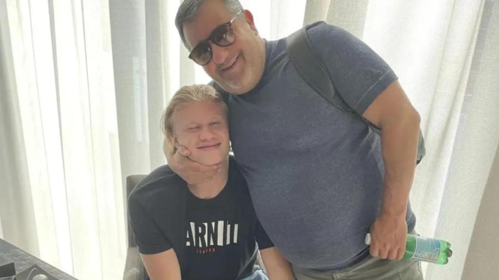 Erling Haaland, junto a su exagente, Mino Raiola