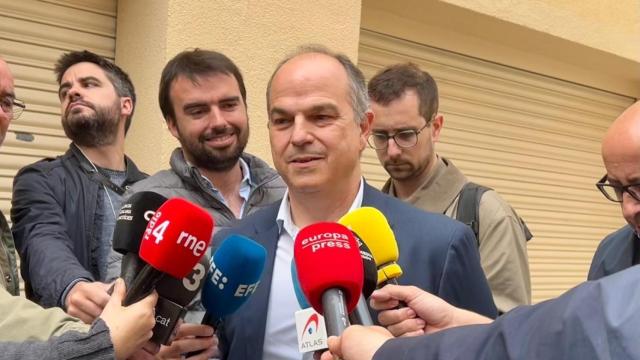 Jordi Turull, secretario general de Junts, en Barcelona hoy