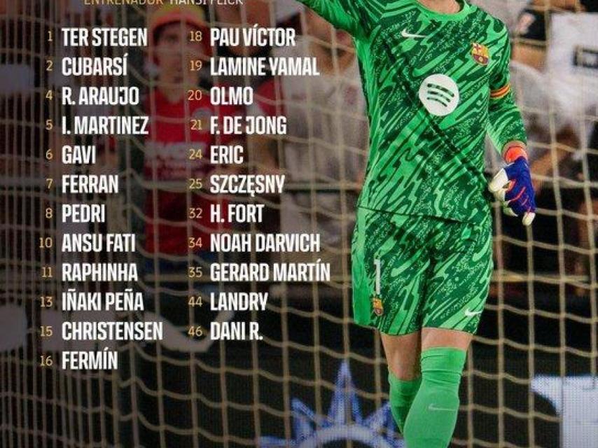 Convocatoria de Flick para el Valladolid-Barça