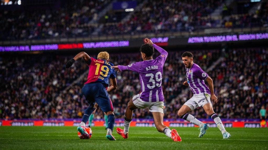 Lamine Yamal, el más travieso de la clase en Valaldolid