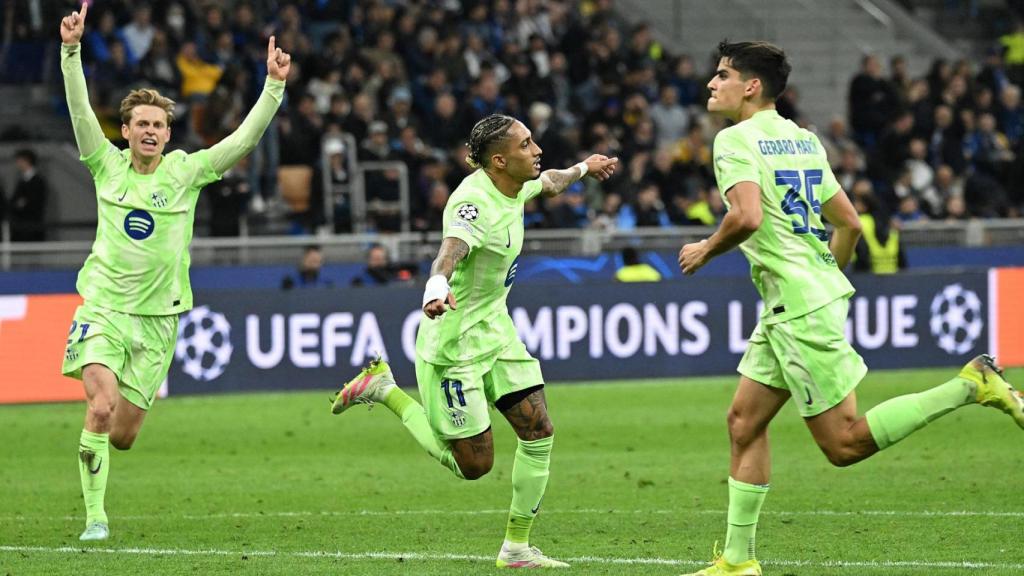 Raphinha marca el tercer gol del Barça