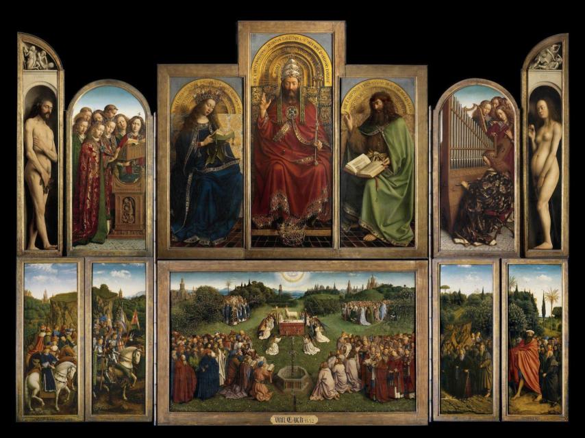 Retablo abierto. Catedral de San Bavón.