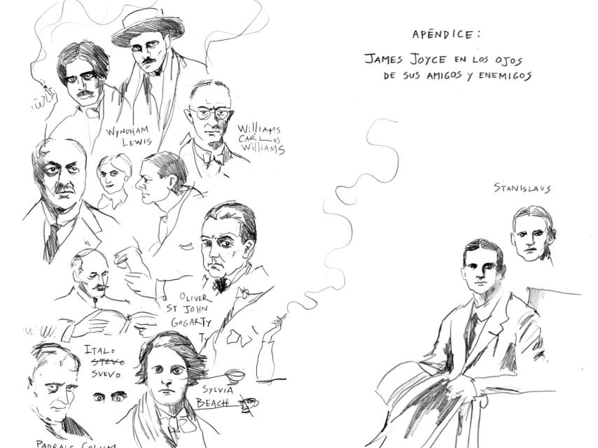 Ilustración de Arturo Garrido para la correspondencia de Joyce