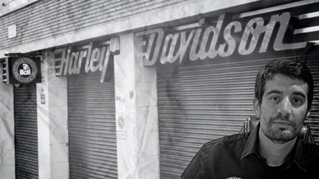 Toni Solano, administrador del concesionario Harley BCN, cerrado desde julio