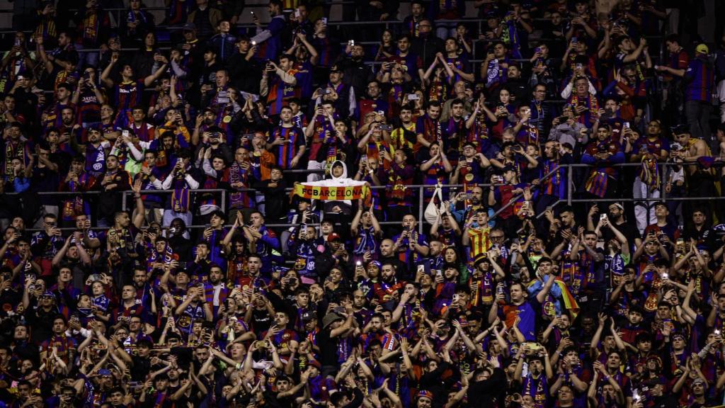 Més de 4.000 culers a la graderia de l'estadi Giuseppe Meazza per a l'Inter-Barça de la Champions League
