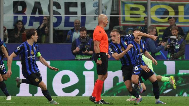 Frattesi marca el gol de la victoria del Inter contra el Barça