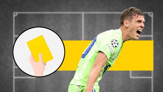 Tarjeta amarilla del Inter de Milán-Barça para Dani Olmo