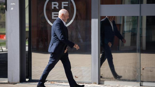 Joan Soteras, presidente del fútbol catalán, en la RFEF