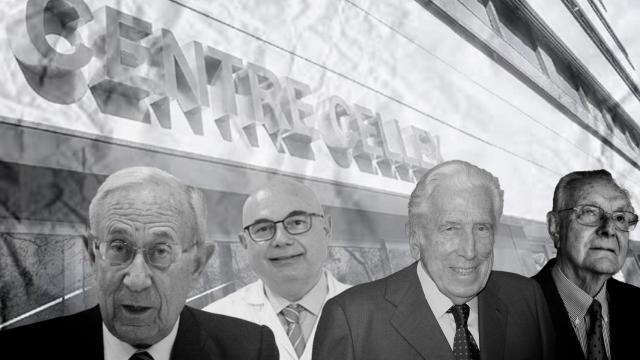 De izquierda a derecha: Jordi Segarra, Josep Tabernero, Pere Mir y Àngel Surroca