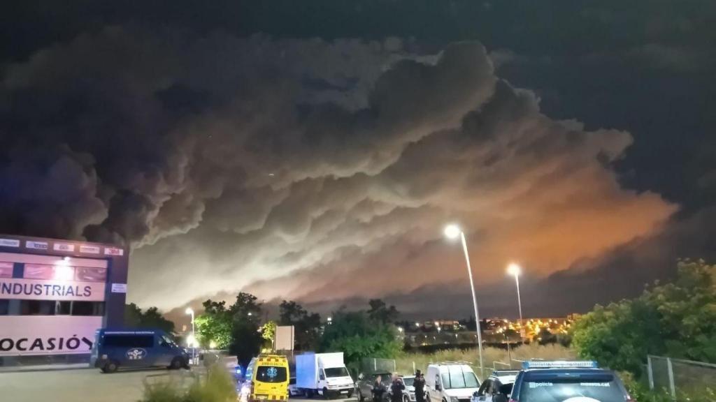 Nube tóxica del incendio